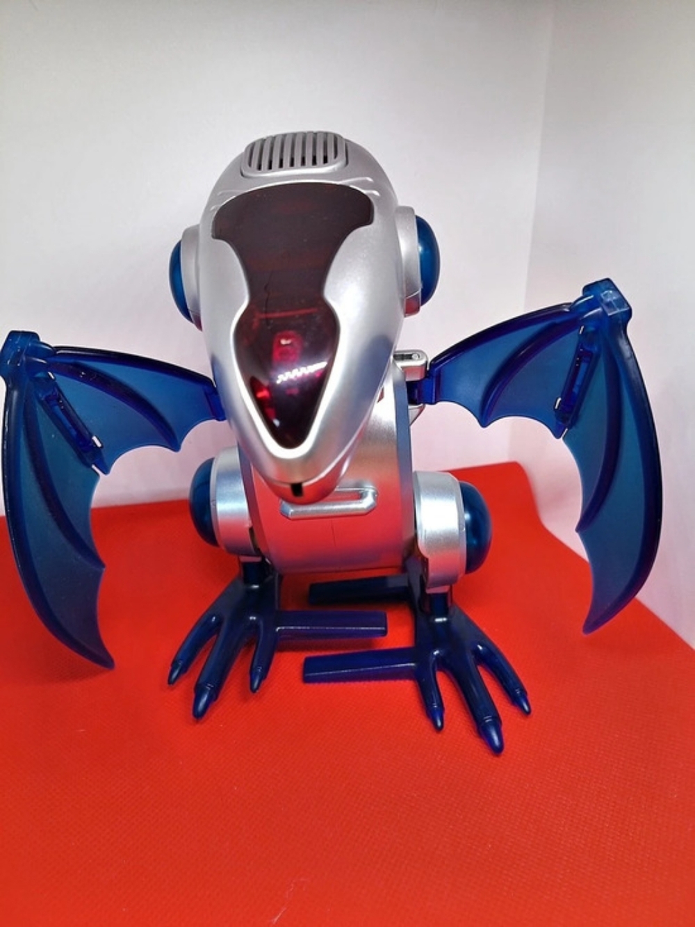 Y2K Tiger Interactive Dragon Toy Blue Silver Like New